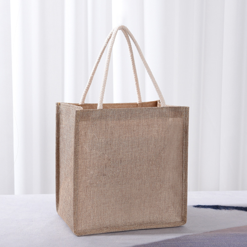 Women Bags Jute - Sac fourre-tout en coton, grand sac
