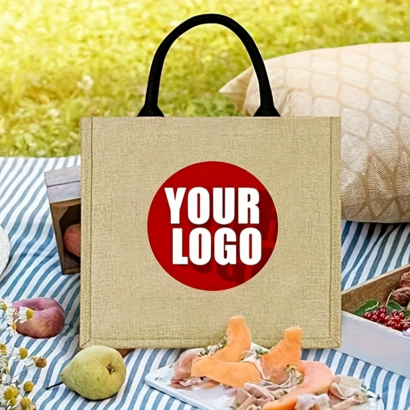 Women Bags Jute - Sac fourre-tout en jute personnalisé, grand