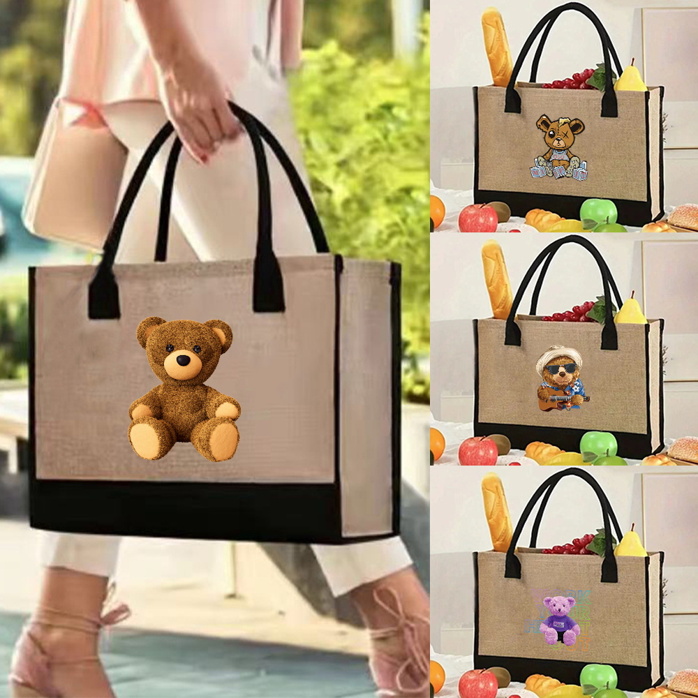 Sac fourre-tout en jute vintag - Women Bags Jute avis et prix