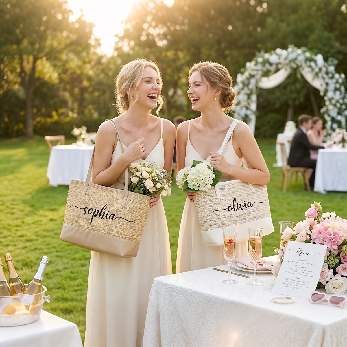 Sac de plage en paille brodé p - Women Bags Name avis et prix